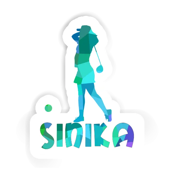 Golfer Sticker Sinika Notebook Image