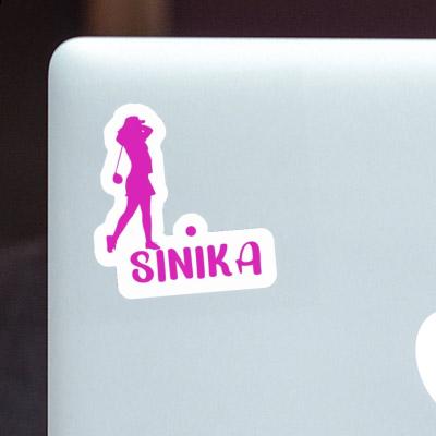 Golfer Sticker Sinika Notebook Image