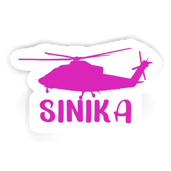 Sticker Sinika Helicopter Notebook Image