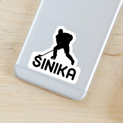 Hockey Player Sticker Sinika Laptop Image