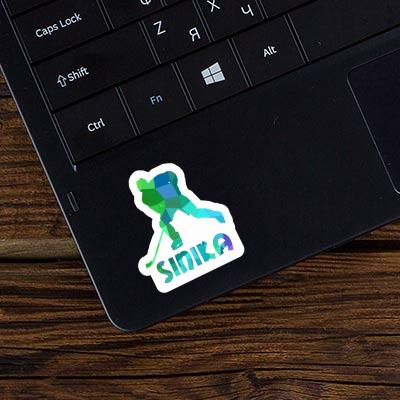 Sinika Sticker Hockey Player Laptop Image