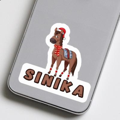 Christmas Horse Sticker Sinika Notebook Image