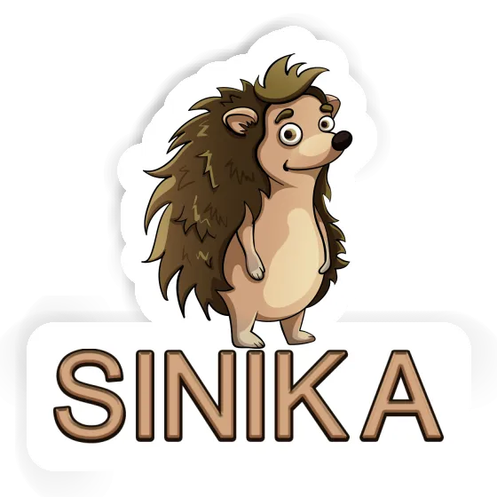 Sinika Sticker Hedgehog Notebook Image