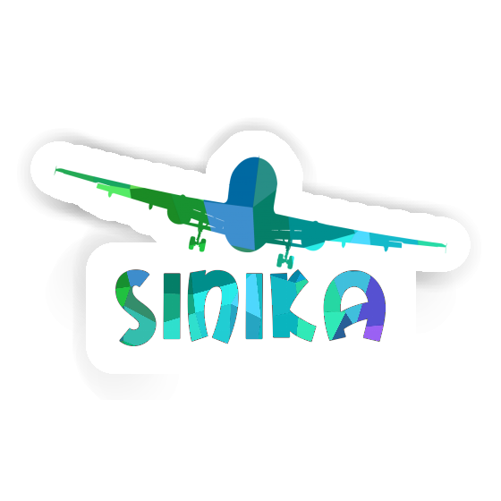 Airplane Sticker Sinika Laptop Image