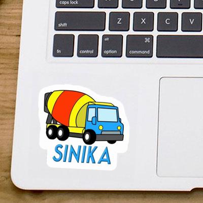 Mixer Truck Sticker Sinika Laptop Image