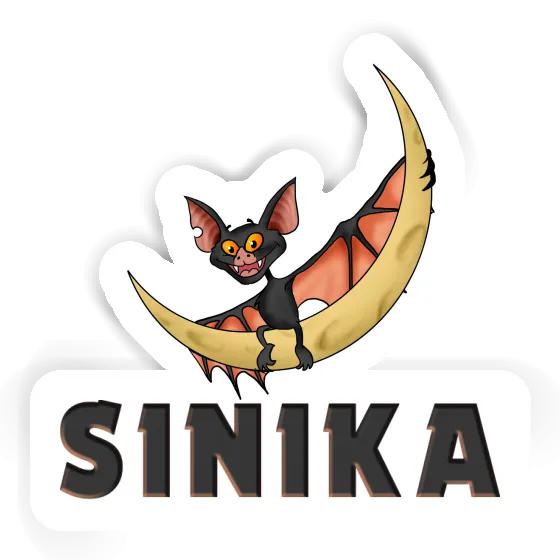 Bat Sticker Sinika Notebook Image