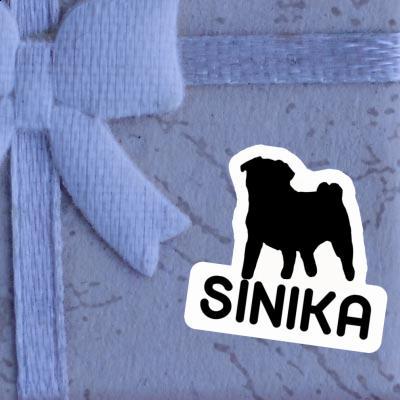 Pug Sticker Sinika Notebook Image