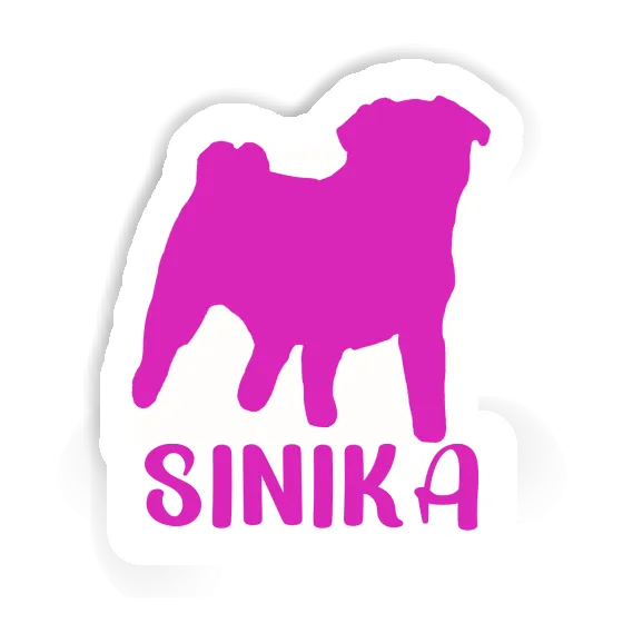 Sinika Sticker Pug Laptop Image