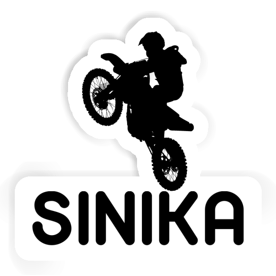 Sticker Sinika Motocross Rider Laptop Image