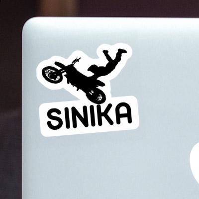 Sticker Sinika Motocross Rider Notebook Image