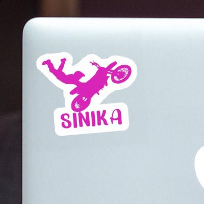 Sticker Motocross Rider Sinika Laptop Image