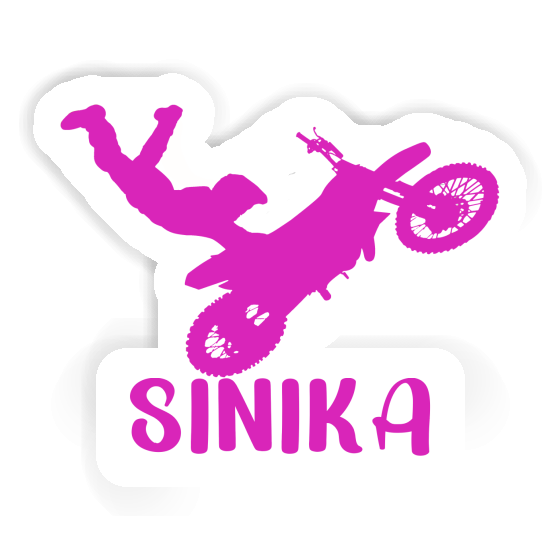 Sticker Motocross Rider Sinika Notebook Image