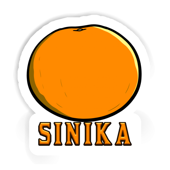 Sinika Aufkleber Orange Laptop Image