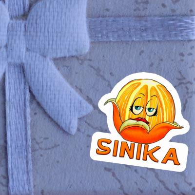 Sinika Autocollant Orange Gift package Image