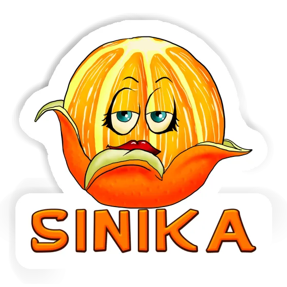 Sinika Autocollant Orange Image