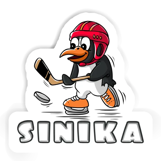 Autocollant Sinika Pingouin de hockey Notebook Image