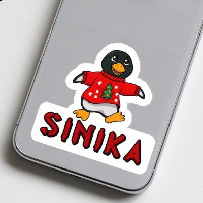 Christmas Penguin Sticker Sinika Gift package Image