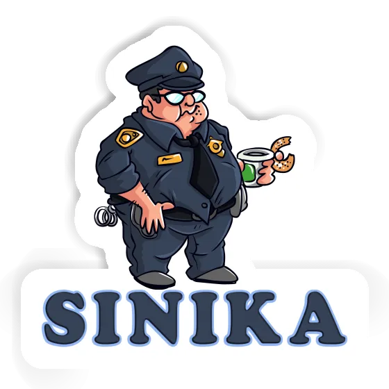 Sticker Sinika Police Officer Notebook Image