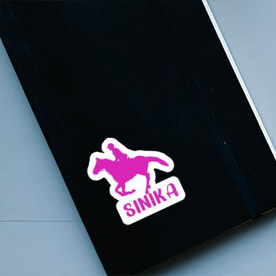 Horse Rider Sticker Sinika Notebook Image