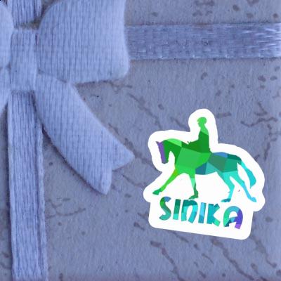 Horse Rider Sticker Sinika Notebook Image