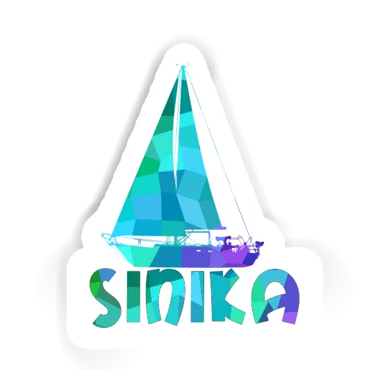 Sticker Sinika Sailboat Image