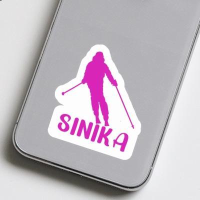 Sticker Sinika Skier Laptop Image