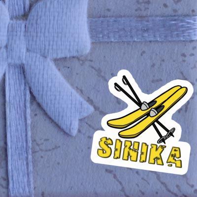 Sticker Sinika Ski Notebook Image