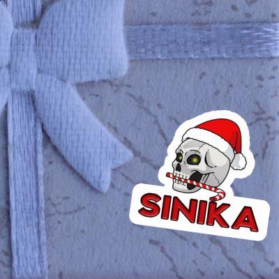 Sticker Sinika Weihnachtstotenkopf Image