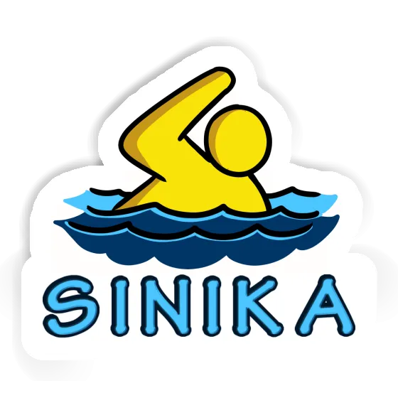 Sinika Sticker Swimmer Laptop Image