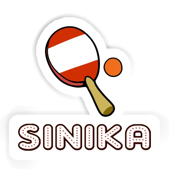 Sticker Sinika Table Tennis Paddle Laptop Image