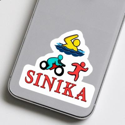 Triathlète Autocollant Sinika Notebook Image