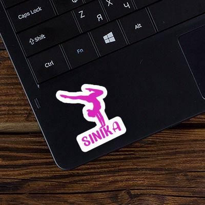 Yoga Woman Sticker Sinika Image