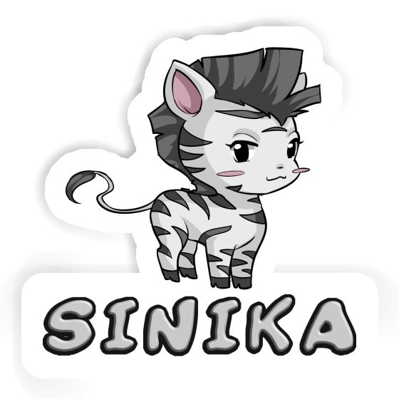 Aufkleber Sinika Zebra Gift package Image