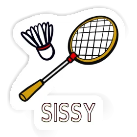 Sissy Autocollant Raquette de badminton Image