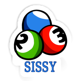 Autocollant Boule de billard Sissy Image