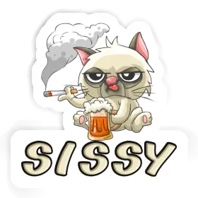 Sissy Autocollant Bad Cat Image