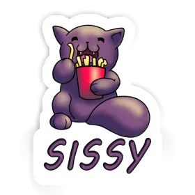 Sissy Sticker French Fry Cat Image