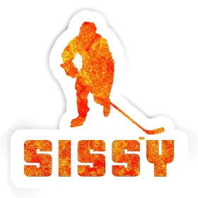 Eishockeyspieler Aufkleber Sissy Image