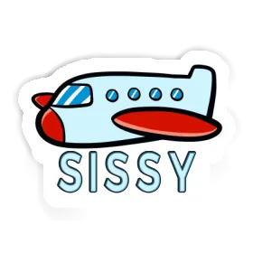 Sissy Sticker Airplane Image