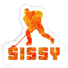Eishockeyspieler Aufkleber Sissy Image