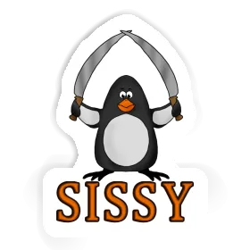 Pingouin de combat Autocollant Sissy Image
