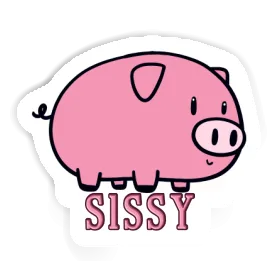 Autocollant Cochon Sissy Image