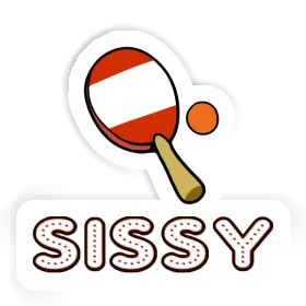 Raquette de ping-pong Autocollant Sissy Image