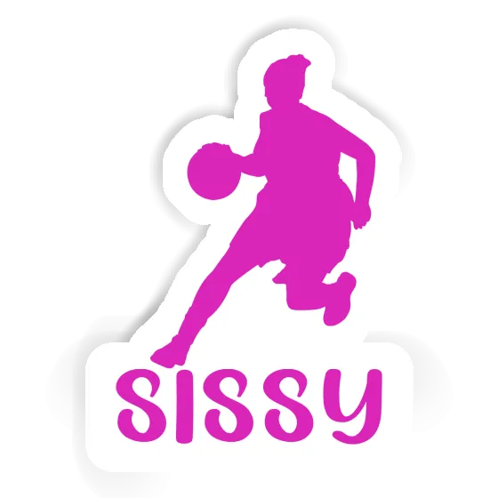 Sissy Autocollant Joueuse de basket-ball Laptop Image