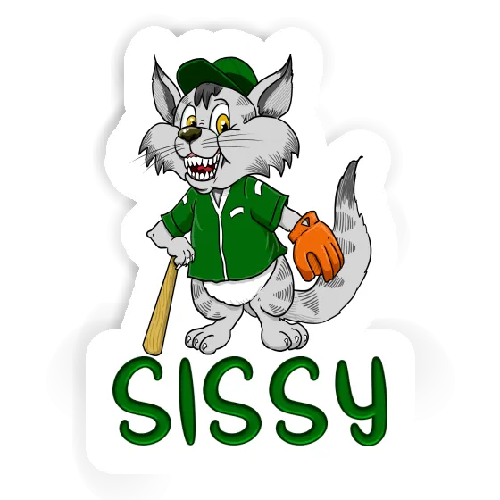 Autocollant Sissy Chat de baseball Notebook Autocollant Sissy Chat de baseball Gift package Image