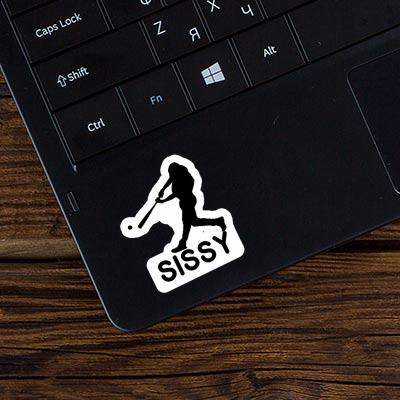 Sticker Baseballspieler Sissy Laptop Image
