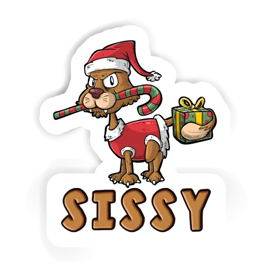 Sticker Christmas Cat Sissy Image
