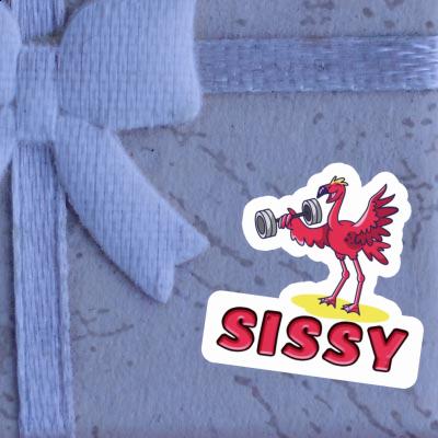 Weight Lifter Sticker Sissy Image