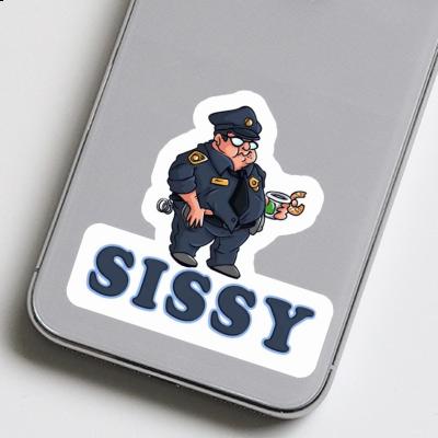 Sissy Sticker Police Officer Laptop Image