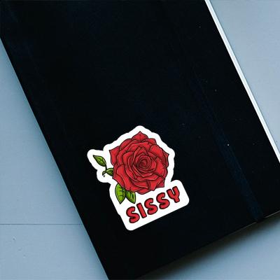 Autocollant Sissy Fleur de rose Laptop Image